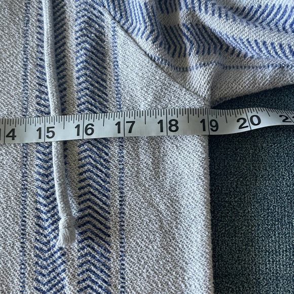 Brooklyn Cloth Boho Hooded Pullover Blue and Gray Size S - Picture 8 of 9